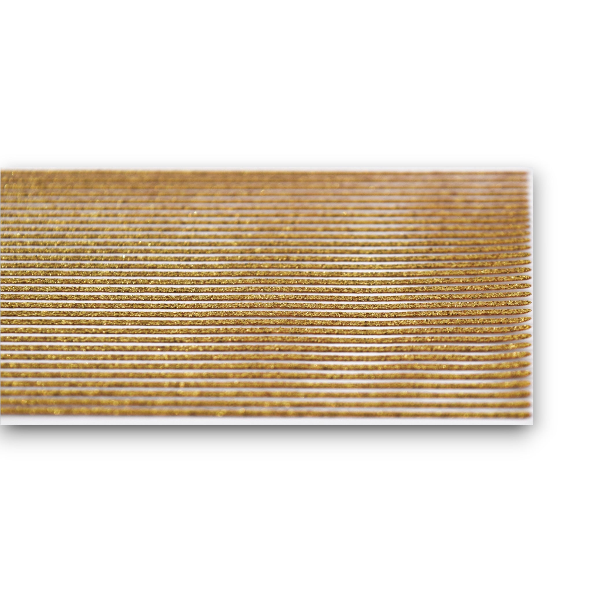Glitter Narrow Gold - Strip Stickers
